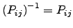 $\displaystyle \left(P_{ij} \right) ^{-1}=P_{ij}$