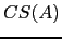 $ CS(A)$