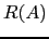 $ R(A)$