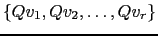 $ \left\{Qv_1,Qv_2, \dots, Qv_r \right\}$