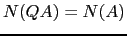 $ N(QA)=N(A)$
