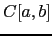$ C[a,b]$