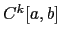 $ C^k[a,b]$