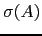 $ \sigma(A)$
