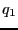 $\displaystyle q_1$