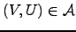 $ (V,U) \in {\cal{A}}$