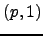 $ (p,1)$