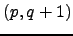 $ (p,q+1)$