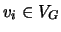$ v_i\in V_G$