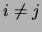$ i\ne j$