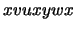 $ xvuxywx$