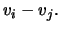 $\displaystyle v_i - v_j.$