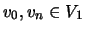 $ v_0, v_n \in V_1 $