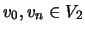 $ v_0,v_n \in V_2$