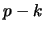 $ p-k$