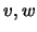 $ v,w$