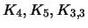 $ K_4,K_5,K_{3,3}$