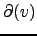 $ \partial(v)$