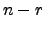 $ n-r$
