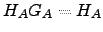 $ H_A G_A=H_A$