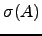 $ \sigma(A)$