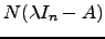 $ N(\lambda I_n -A)$