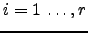 $ i=1\, \dots, r$