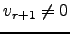 $ v_{r+1}\ne 0$