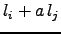 $ l_i+a\, l_j$
