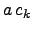 $ a\,c_k$
