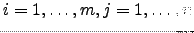 $ i=1,\dots ,m,j=1,\dots ,n$