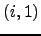 $ (i,1)$