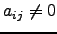 $ a_{ij}\ne 0$