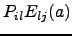$ P_{il}E_{lj}(a)$