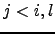 $ j<i,l$