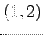 $ (1,2)$