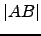 $\displaystyle \vert AB\vert$