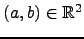 $ (a,b)\in {\mathbb{R}}^2$