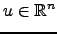$ u\in {\mathbb{R}}^n$