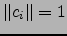 $ \Vert c_i\Vert =1$