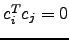 $ c_i^T c_j =0$