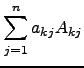 $\displaystyle \sum_{j=1}^n a_{kj} A_{kj}$