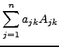 $\displaystyle \sum_{j=1}^n a_{jk} A_{jk}$