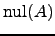 $ \mathrm{nul}(A)$