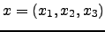 $ x=(x_1,x_2,x_3)$