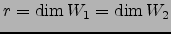 $ r=\dim W_1=\dim W_2$