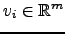 $ v_i\in {\mathbb{R}}^m$