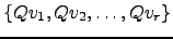 $ \left\{Qv_1,Qv_2, \dots, Qv_r \right\}$