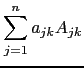 $\displaystyle \sum_{j=1}^n a_{jk} A_{jk}$