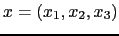 $ x=(x_1,x_2,x_3)$